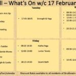 What’s on Farr community Hall w/c 17 February 2025