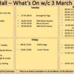 What’s on Farr Community Hall w/c 3 March 2025