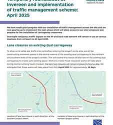 Temporary roundabout Invereen A9 Moy-Tomatin Dualling