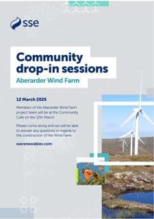 Aberarder Wind Farm Community Drop in Session 12 March Farr Hall