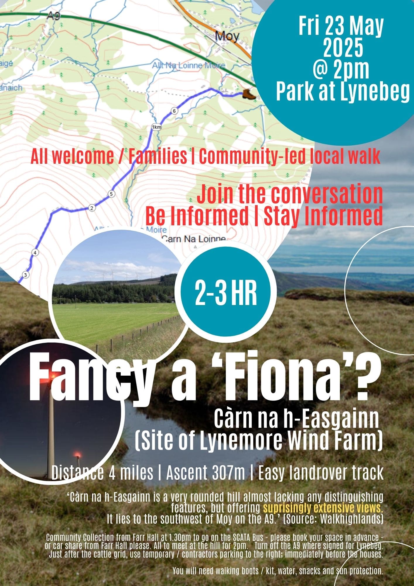 Fancy a 'Fiona?' Community-led Walk_Carn Na H'Easgainn / Lynemore