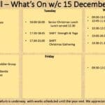 Farr Hall What's on w/c 15th December