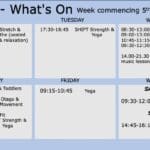 Farr Hall What's on w/c 5th January 2026