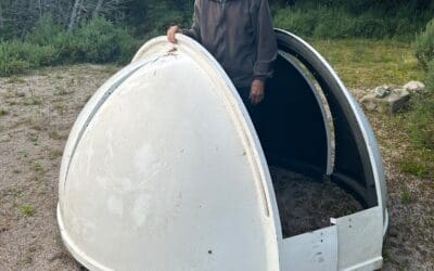 UFO lands in Strathnairn? Or Rob downscales to Hobbit home?