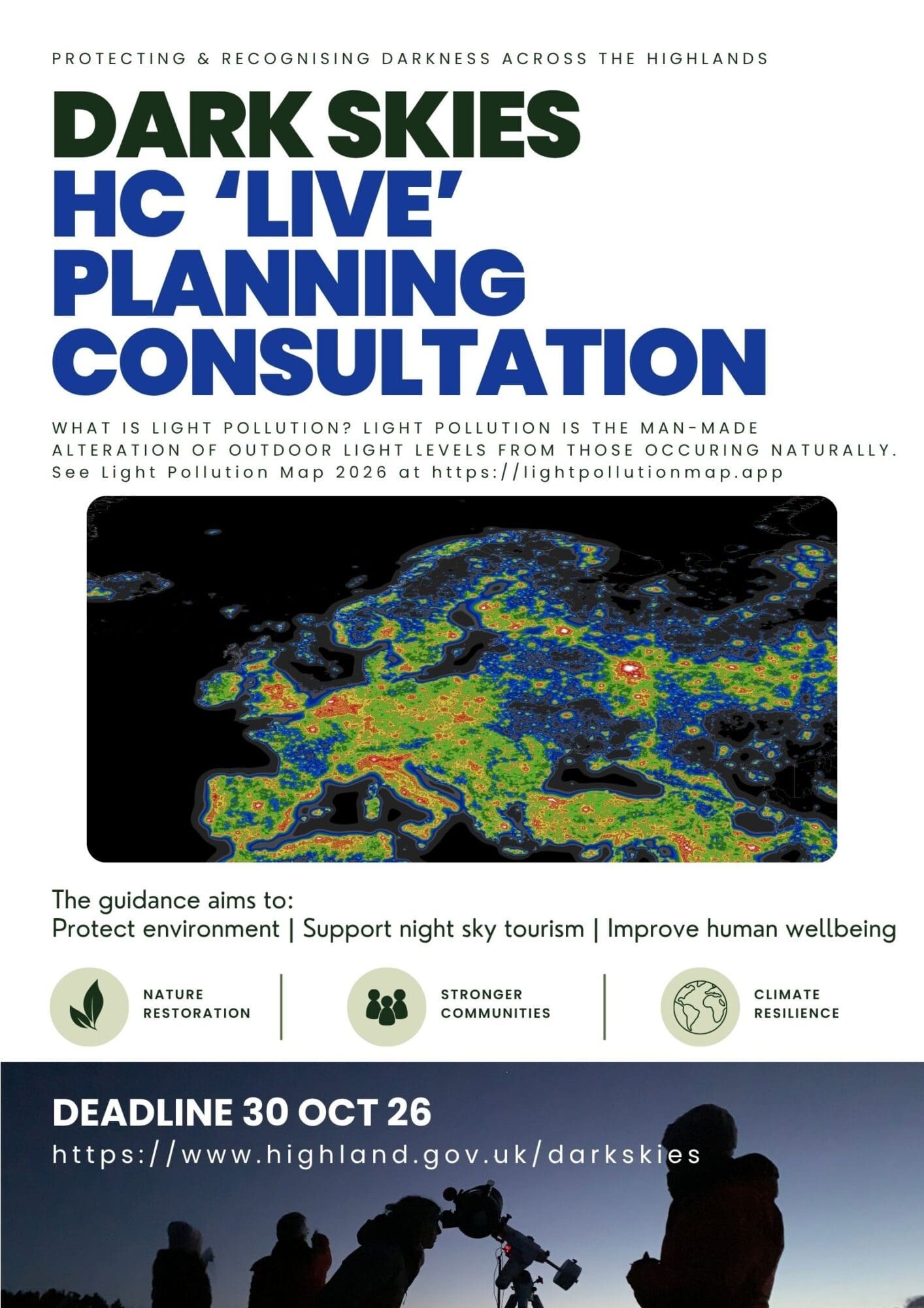 Dark Skies > HC 'Live' Planning Consultation > Closes 30 Oct 26