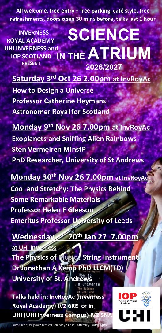 SCIENCE IN THE ATRIUM > 'Exoplanets and Sniffing Alien Rainbows'