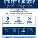 Police Surgery Farr Hall Wednesday 28th October