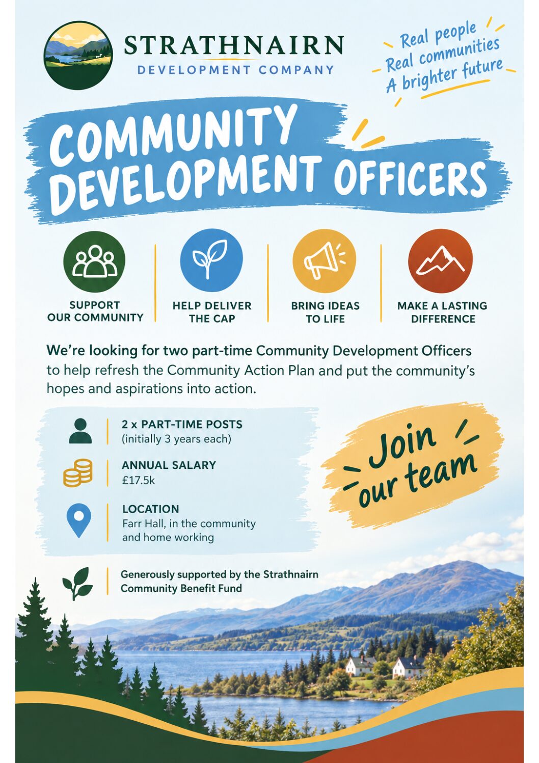 Reminder > VACANCY 2 x p/t Development Officer Posts with SDC
