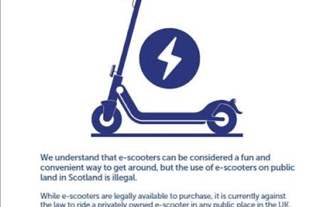 Police Scotland News on e- scooters