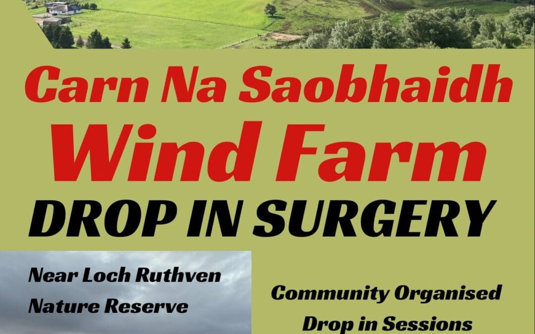 Community Cafe Drop-in Surgery & Feedback on CARN NA SAOBHAIDH WF